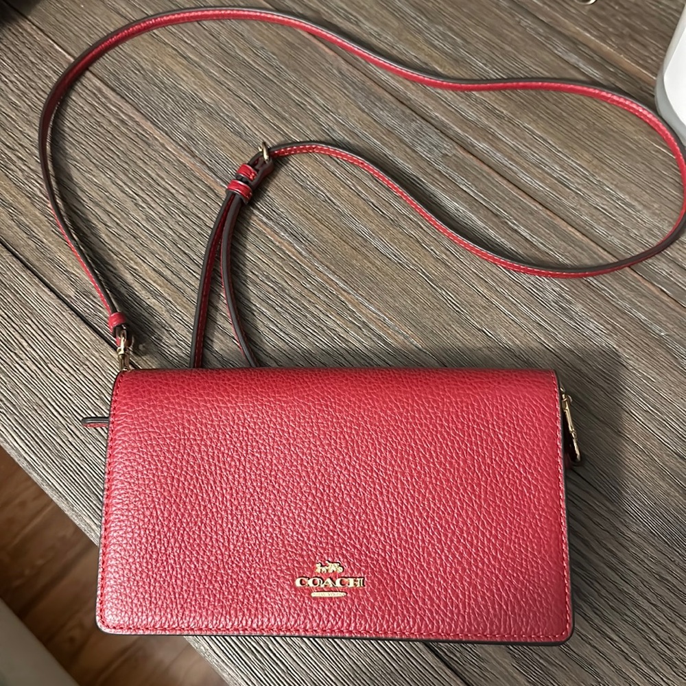 Coach crossbody purse with card holder. Brand new
